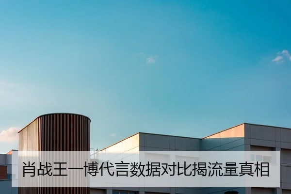 肖战王一博代言数据对比揭流量真相